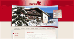 Desktop Screenshot of maximilian-mayrhofen.at
